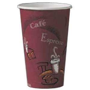 Solo 316SI 16 oz. Bistro Paper Hot Cup 1000/CS
