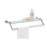 Neu Home Glass Shelf with Chrome Towel Bar (Kitchen)