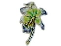 ENAMEL ORCHID PIN
