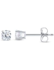 1/3 CT Diamond Stud Earrings 14k White Gold (SI1-SI2 Clarity)