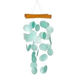 Asli Arts Collection C139 Mini Aqua Capiz Chime