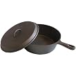 Cajun Cookware Cast Iron Chicken Fryer W/ Handle And Basket 4 Qt.
