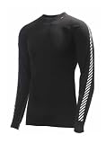 Helly Hansen Long Sleeve Stripe Baselayer - Olivenight/black - Small