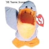 1998 McDonalds Happy Meal Toy Ty Teenie Beanie Babies #8 Scoop the Pelican Plush Collectible