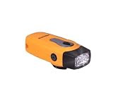 New Maxxima EGF-7221 3 LED Crank Flashlight With Built In Compass