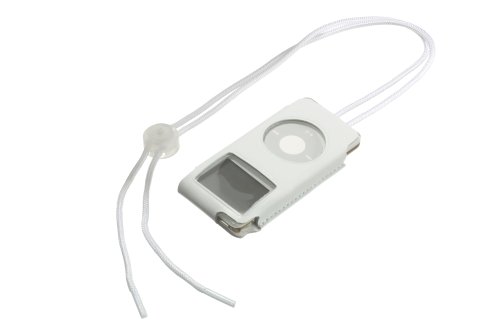 Vivanco Ledertasche mit Lanyard f&uuml;r iPod nano 2.Generation wei&szlig; Preisvergleich