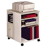 Mobile Printer Stand, 20-7/8x23-1/4x28-3/8, Gray