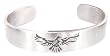 Phoenix Bird Firebird Silver Tone Pewter Bracelet