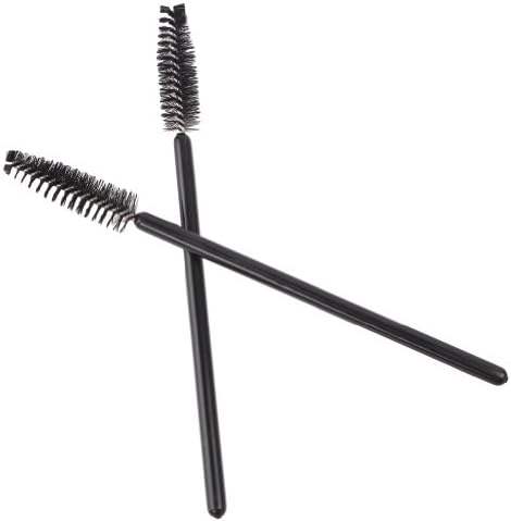 Ciamlir 100pcs/bag Disposable Eyelash Black Mascara Wand Applicator Brush