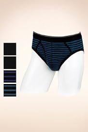 4 Pack - Cool & Fresh Stretch Cotton Assorted Briefs [T14-6889S-S]
