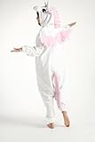 Kigs Adult Pink Unicorn Costume - Kigurumi Onesie Pyjamas; One Size