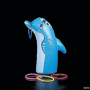 Inflatable Dolphin Ring Toss game (1 set) by 