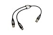 Monster CableLinks Y-Adapter, XLR Male to (2) XLR Female (MCL MX2FX)