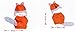 Pooqdo Fashion Newborn Baby Girl Boy Knit Crochet Clothes Beanie Hat Outfit Photo Props Fox Design