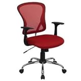 IMAGE OF Red Mesh Executive Office Chair [H-8369F-RED-GG]