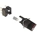 Omron A165W-T2MR-24D-2 Knob Type Selector and Switch, Solder Terminal, IP65 Oil-Resistant, 16mm Mounting Aperture, LED Lighted, 2 Notches, Manual Reset Method, Round, Red, 24 VDC Rated Voltage, Double Pole Double Throw Contacts