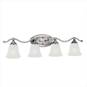 Harmony Vanity Light in Satin Pewter by Thomas Lighting
