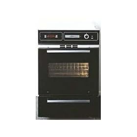 Summit TTM7212DK 24 Single Gas Wall Oven with Oven Window, Broiler Door, Electronic... by Clocks