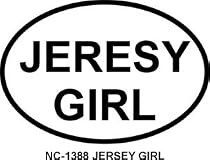 JERSEY GIRL Oval Bumper Sticker