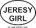 JERSEY GIRL Oval Bumper Sticker