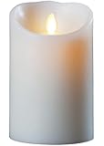 Luminara Wax Candle 3.5x7 Ivory