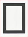 Charcoal - Dark Gray Acid Free Picture Frame Mat, 11x14