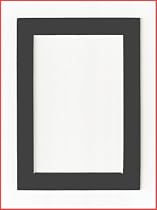 Charcoal - Dark Gray Acid Free Picture Frame Mat, 11x14