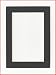 Charcoal - Dark Gray Acid Free Picture Frame Mat, 11x14