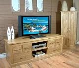 Widescreen Television Cabinet Mobel Oak