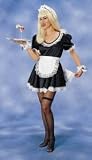 French Maid Deluxe Adult Halloween Costume Size Standard (O/S)