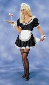 French Maid Deluxe Adult Halloween Costume Size Standard (O/S)