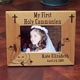 First Communion Gift Wood Picture Frame