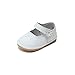 Mia Scalloped Leather Mary Jane (Baby) (Baby 3, White)