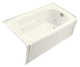 KOHLER K-1109-RA-96 Portrait 5-Foot Whirlpool, Biscuit