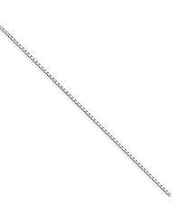 14k Wg .90mm Box Chain, Best Quality Free Gift Box Satisfaction Guaranteed