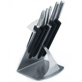 Global Z-Line Knife Block with 5 Knives