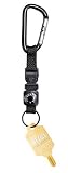 EK Ekcessories 10489C-B20-AM Keybiner II Black Key Retainer with Thermometer