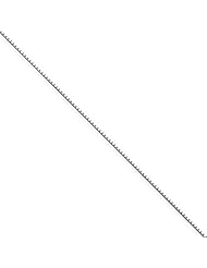 14k White Gold 18in .90mm Box Necklace Chain. Metal Wt- 2.41g