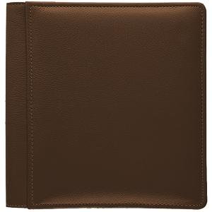 ROMA BROWN smooth-grain leather #133 magnetic page album by Raika -