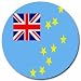 Tuvalu Flag Round Mouse Pad