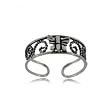 Adjustable Butterfly Toe Ring w/ Filigree Rope Accent in Sterling Silver Adjustable Butterfly Toe Ring w/ Filigree Rope Accent in Sterling Silver