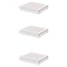 WELLAND Chicago Floating Wall Shelves, 10-inch, Set of 3, White
