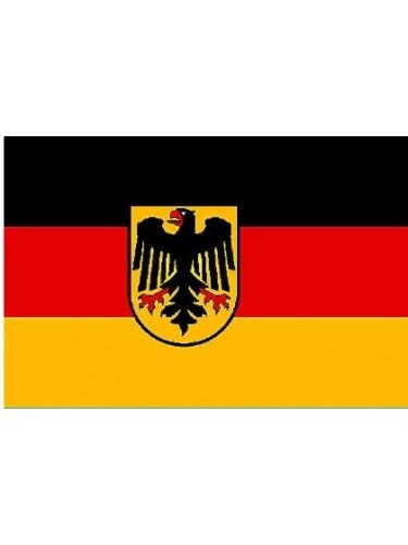 Deutschland mit Wappen Autofahne