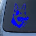 GERMAN SHEPHERD HEAD - Dog - Vinyl Decal Sticker #1516 | Vinyl Color: Blue