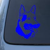 GERMAN SHEPHERD HEAD - Dog - Vinyl Decal Sticker #1516 | Vinyl Color: Blue