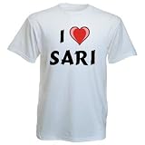 Cotton T-Shirt With I Love Sari
