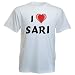 Cotton T-Shirt With I Love Sari