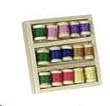 Dollhouse Miniature Box Filled with Threaded Spools