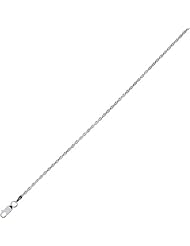 sterling silver 22" 1.8mm textured diamond cut rope chain with lobster clasp 22 inches long