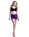 HDE Women's Retro Fashion Dolphin Running Workout Shorts (Purple, Medium)